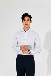 20240109_9CBLSsmPXE Ảnh của Áo sơ mi nam dài tay công sở Dugarco hoạ tiết kẻ sọc nhỏ - 238SM21091